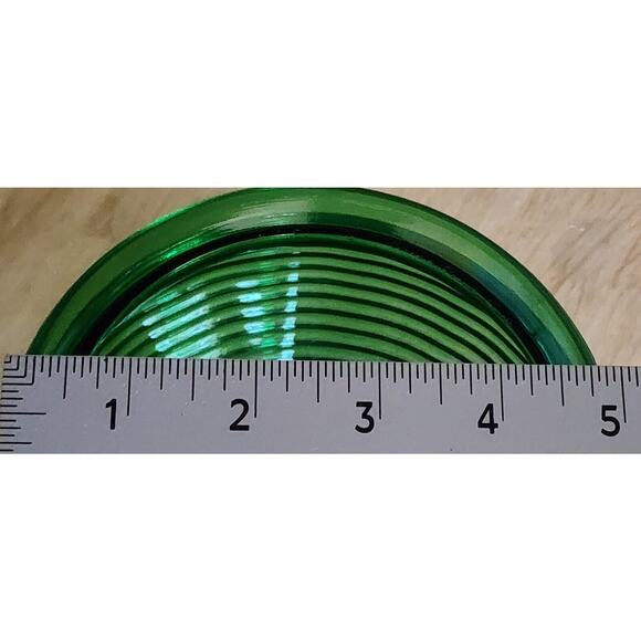 National Potteries Cleveland, Ohio Green Ribbed Glass Division 1162 Mold See Pic - Picture 6 of 10